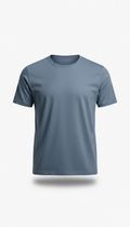 Steel blue contemporary essentials T-shirt