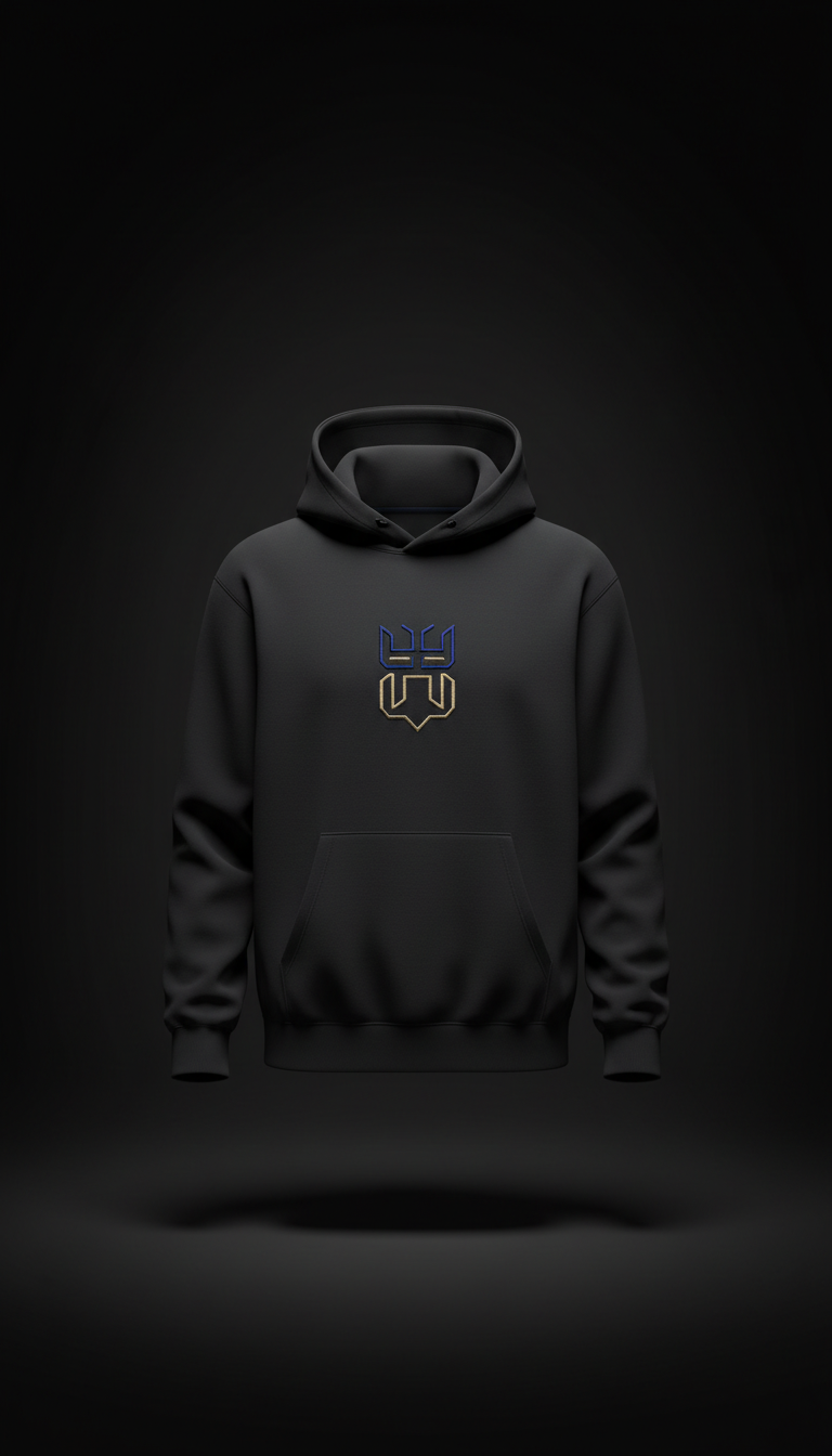 Embroidered Midnight Hoodie